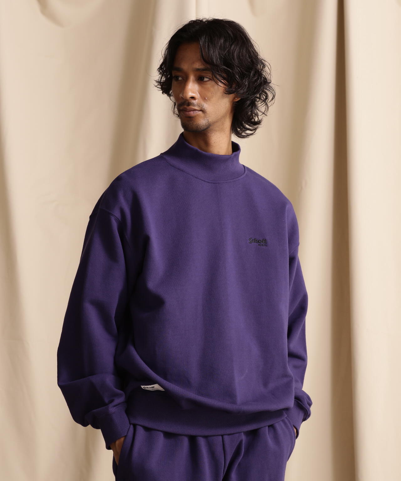 MOCK NECK SWEAT BASIC LOGO/モックネックスウェット ベーシックロゴ