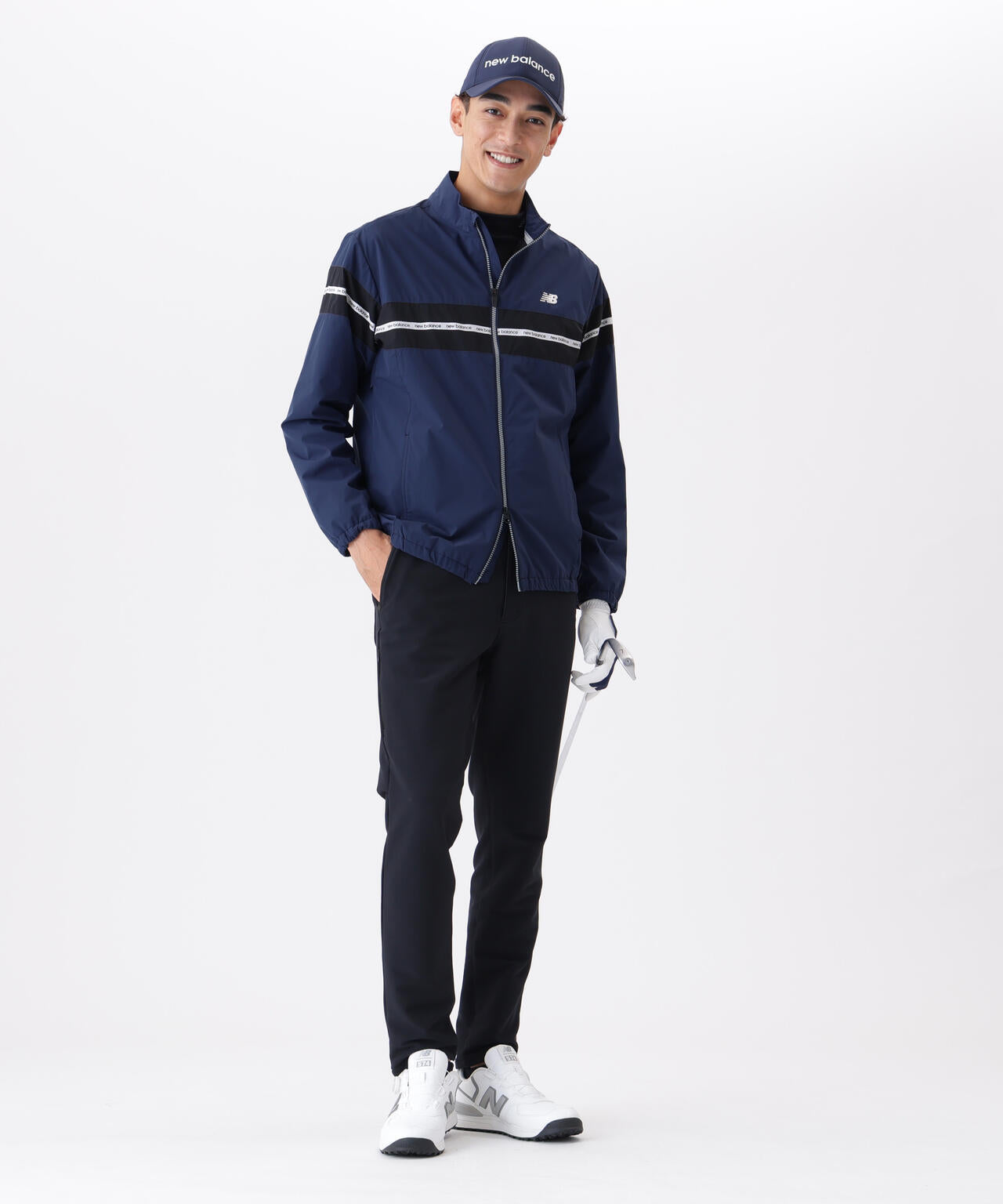 撥水 ストレッチ フルジップ ウインド ブルゾン (MENS) | new balance