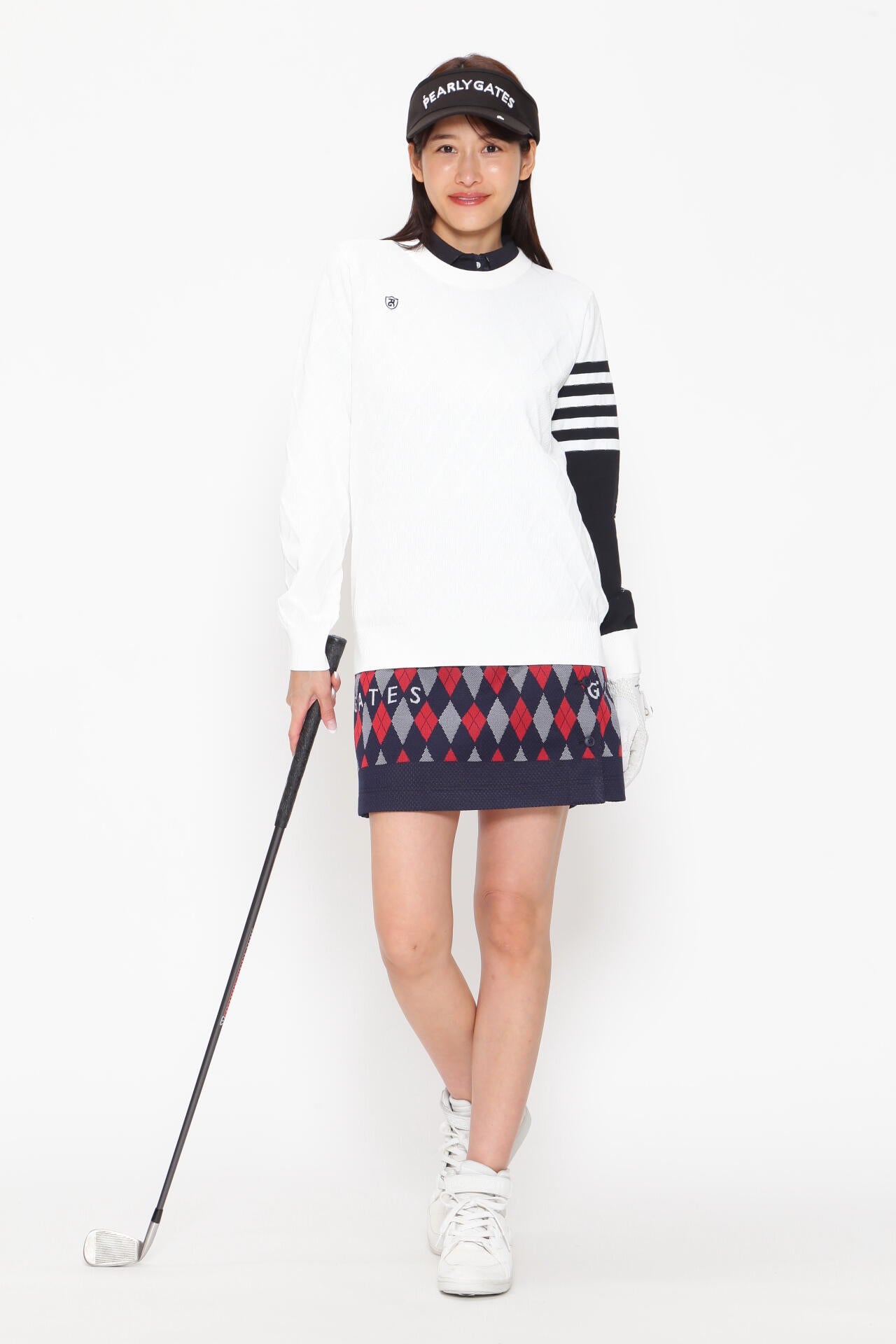 ロゴジャガード スカート ＜NEWアーガイル＞ | PEARLY GATES（パーリー