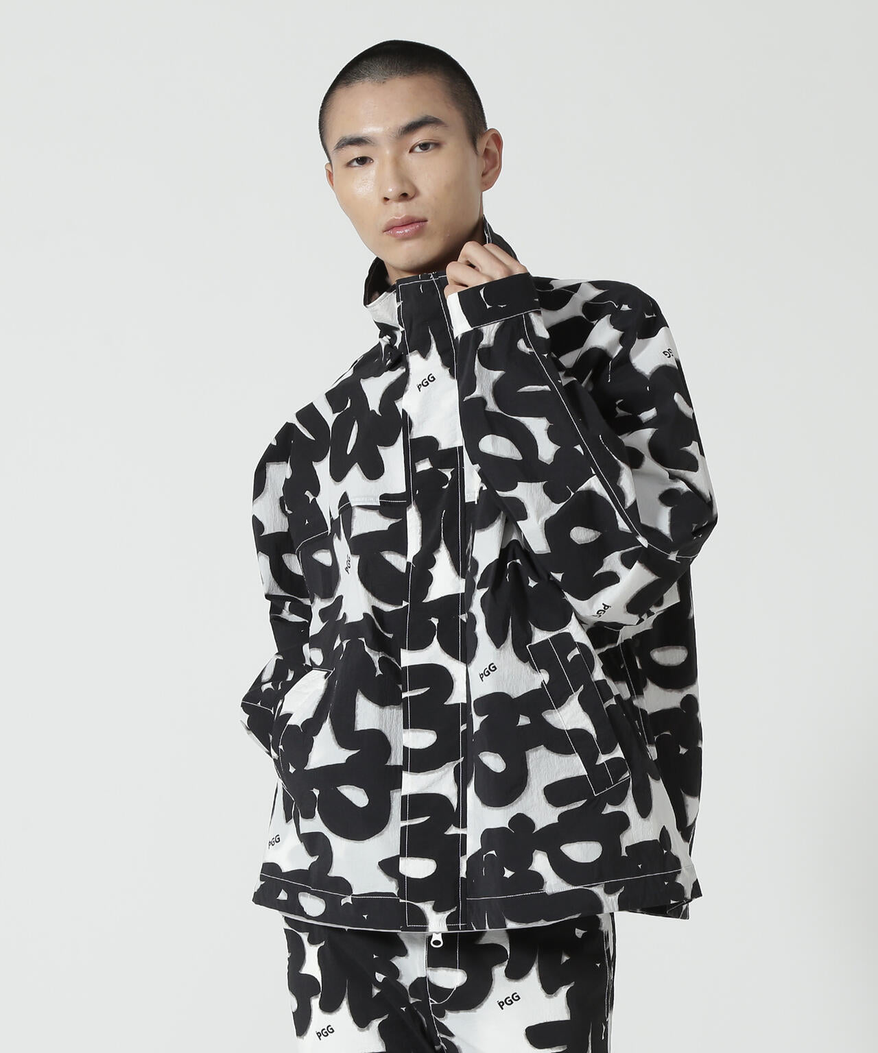 PEARLY GATES ロゴプリント セットアップ PEARLY GATES ロゴプリント