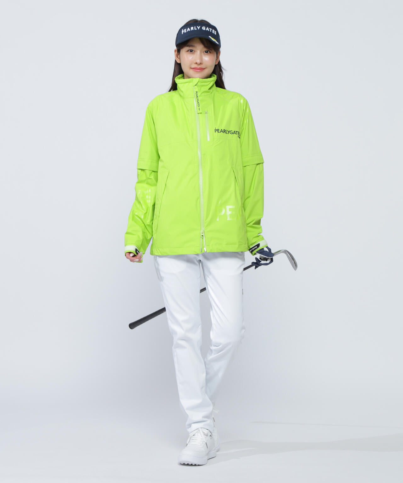 NYストレッチタフタ3Lレインジャケット (LADIES) | PEARLY GATES