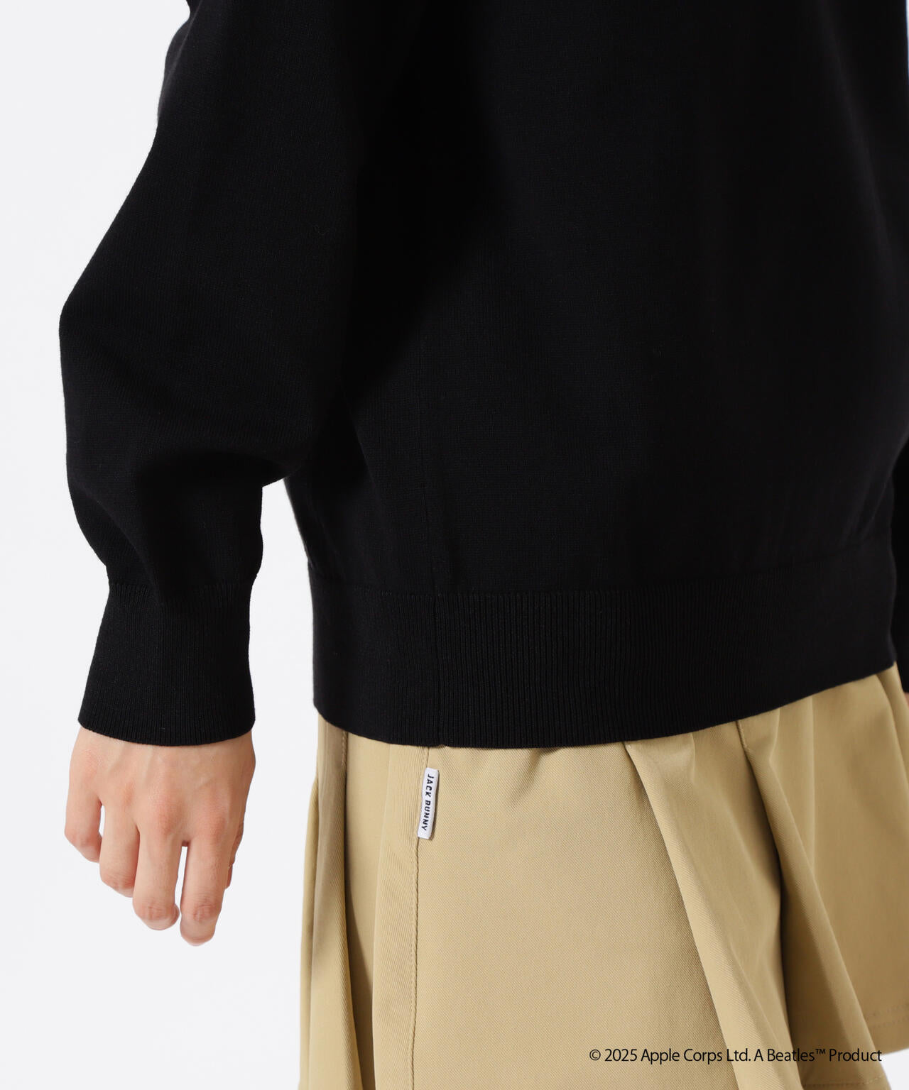The BEATLES ×Jack Bunny!!】長袖クルーネックニットプルオーバー