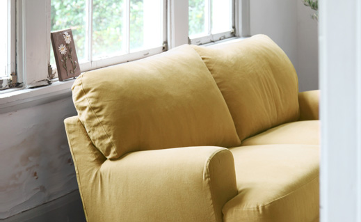 ソファカバーの色と柄で遊ぶ - MOMO NATURAL