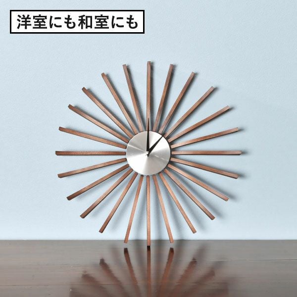 George Nelson ジョージ・ネルソン フラッタークロック ウォルナット