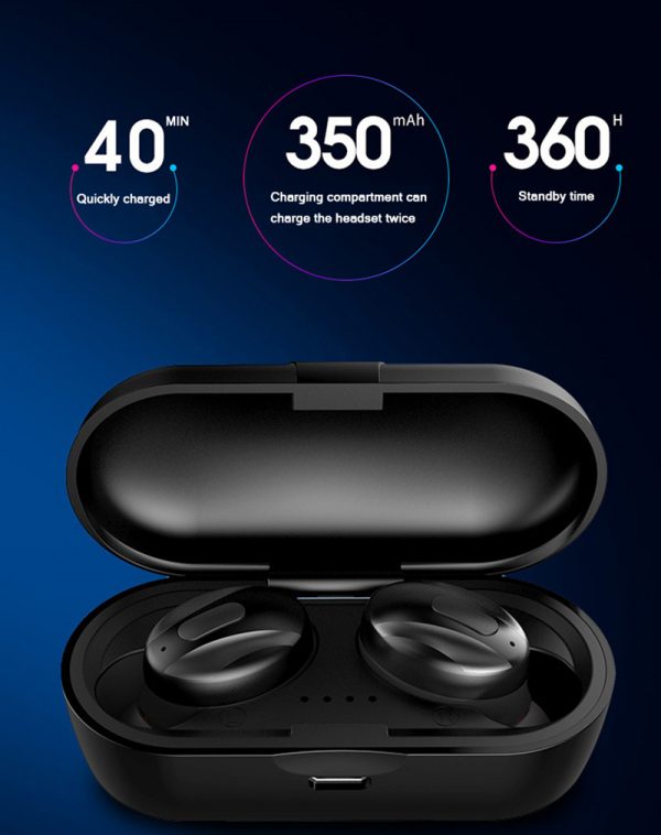 XG-13 TWS Wireless Bluetooth 5.0 Earbuds Black - Mobile City