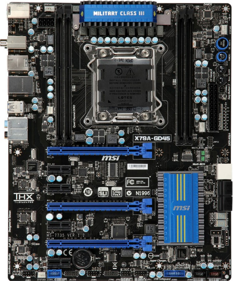 MSI X79A-GD45 - Motherboard Specifications On MotherboardDB