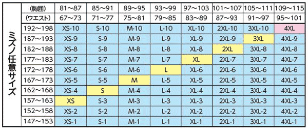 陸上競技｜サイズと素材について｜ミズノオリジナルシュミレーション