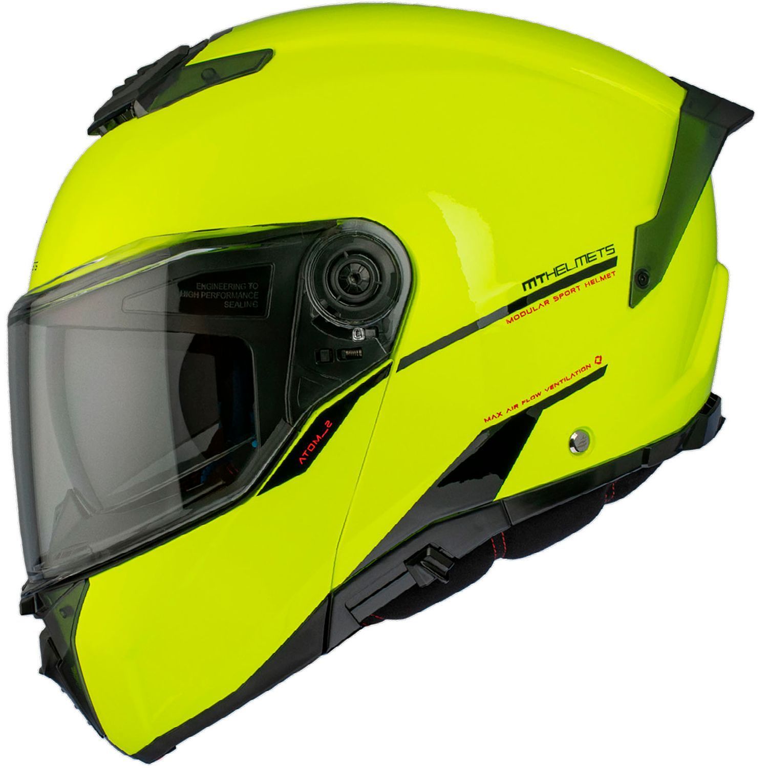Купити Мотошолом MT ATOM 2 SV Solid A3 Gloss Yellow. Офіційне