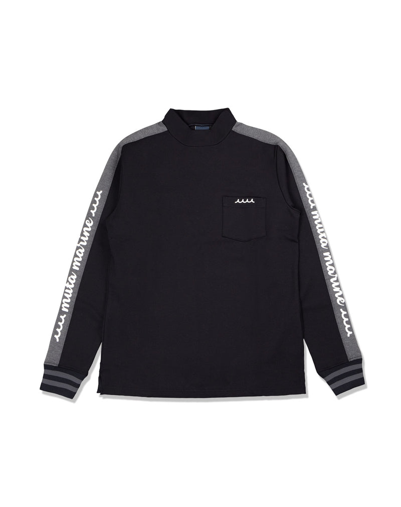 ウォームポンチ サイドライン モックネックシャツ [全3色] – muta