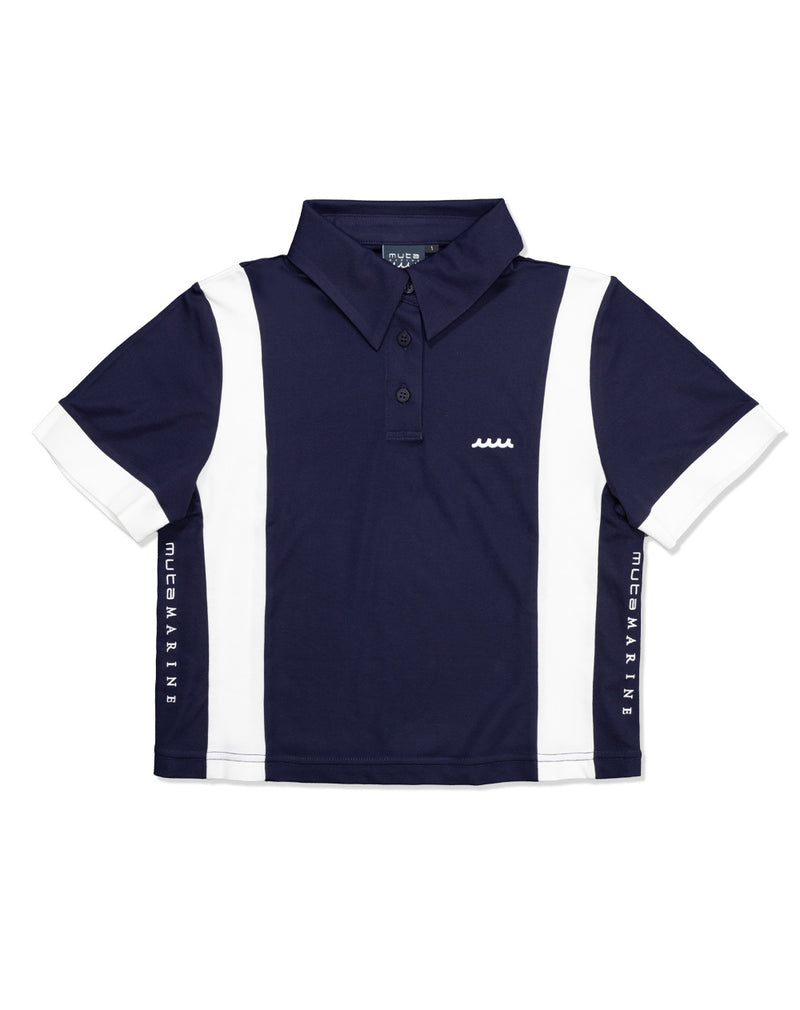 バイカラー クロップドポロシャツ [全4色] – muta Online Store