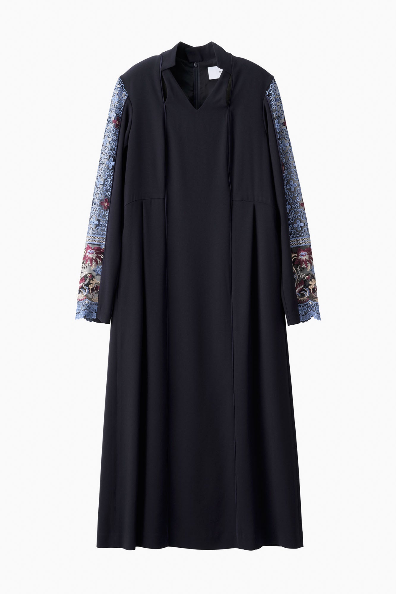 Petal collar lace dress