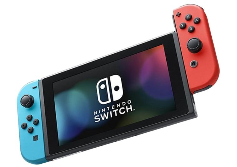 Игровая приставка Nintendo Switch with Neon Blue та Neon Red Joy