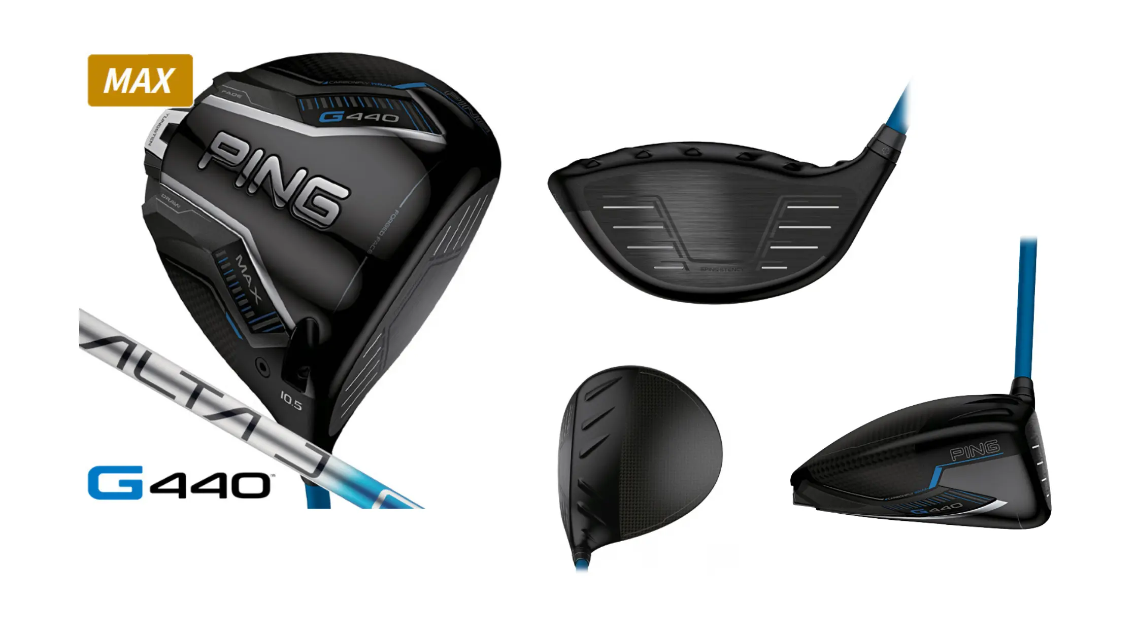 ピン G440 MAX ドライバー 評価：ALTA J CB BLUE シャフトで安定飛距離