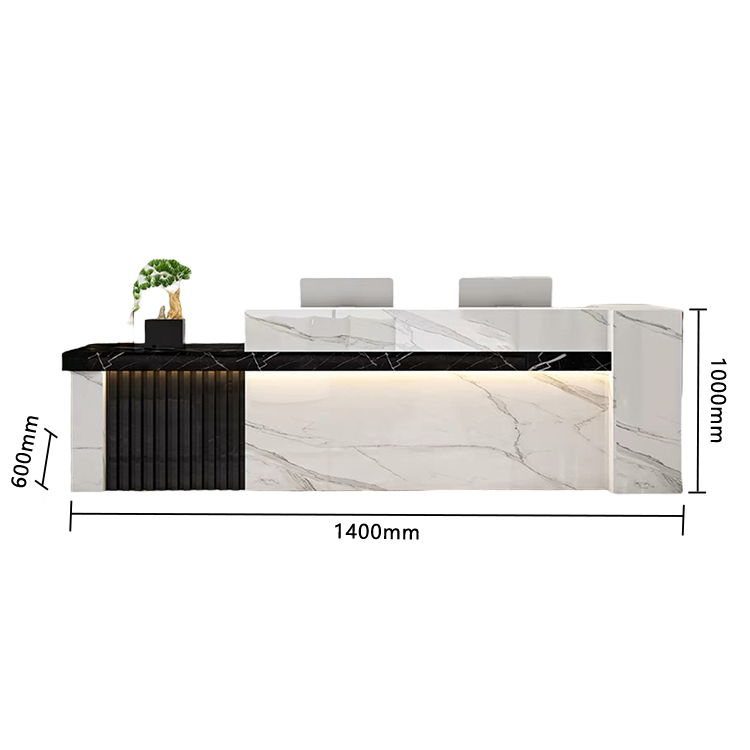 受付カウンター,レジカウンター,エントランス受付,鍵ロック,配線穴,LED