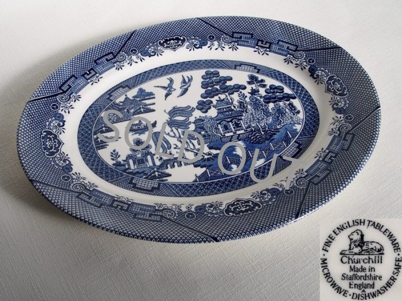SHOP 偶然と必然の間 CHURCHILL PLATTER BLUE WILLOW