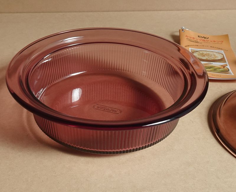 SHOP偶然と必然の間 ビジョン 直火用ガラス鍋 クランベリー