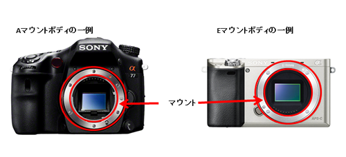 初めての方へ｜ソニー デジタル一眼カメラの レンズの名称と型名について