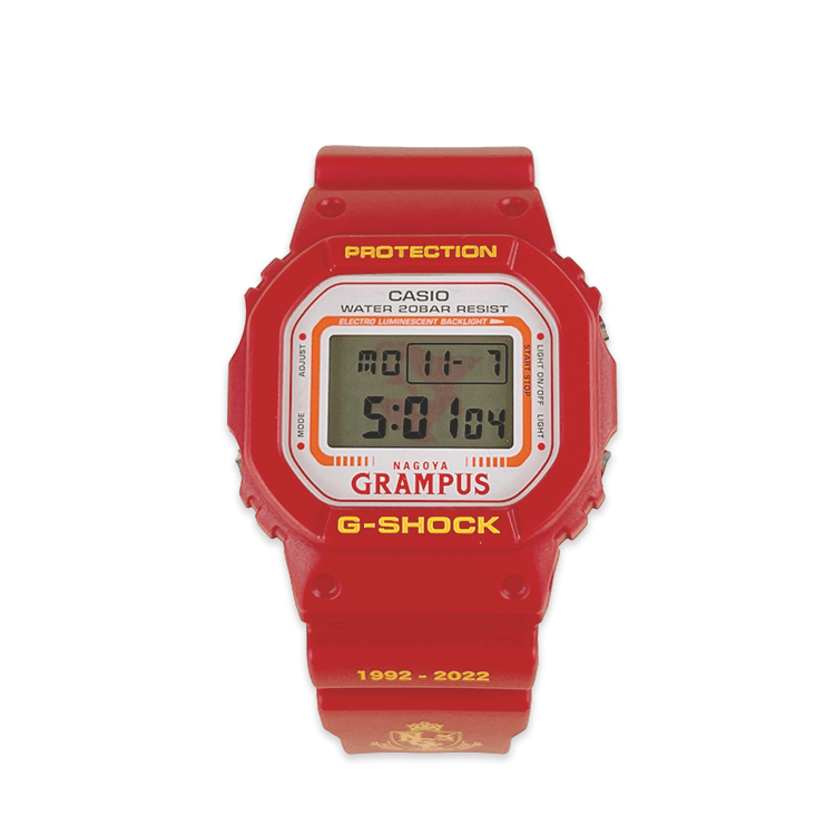 G-SHOCK名古屋グランパスモデル 30th Anniversary Edition」発売の
