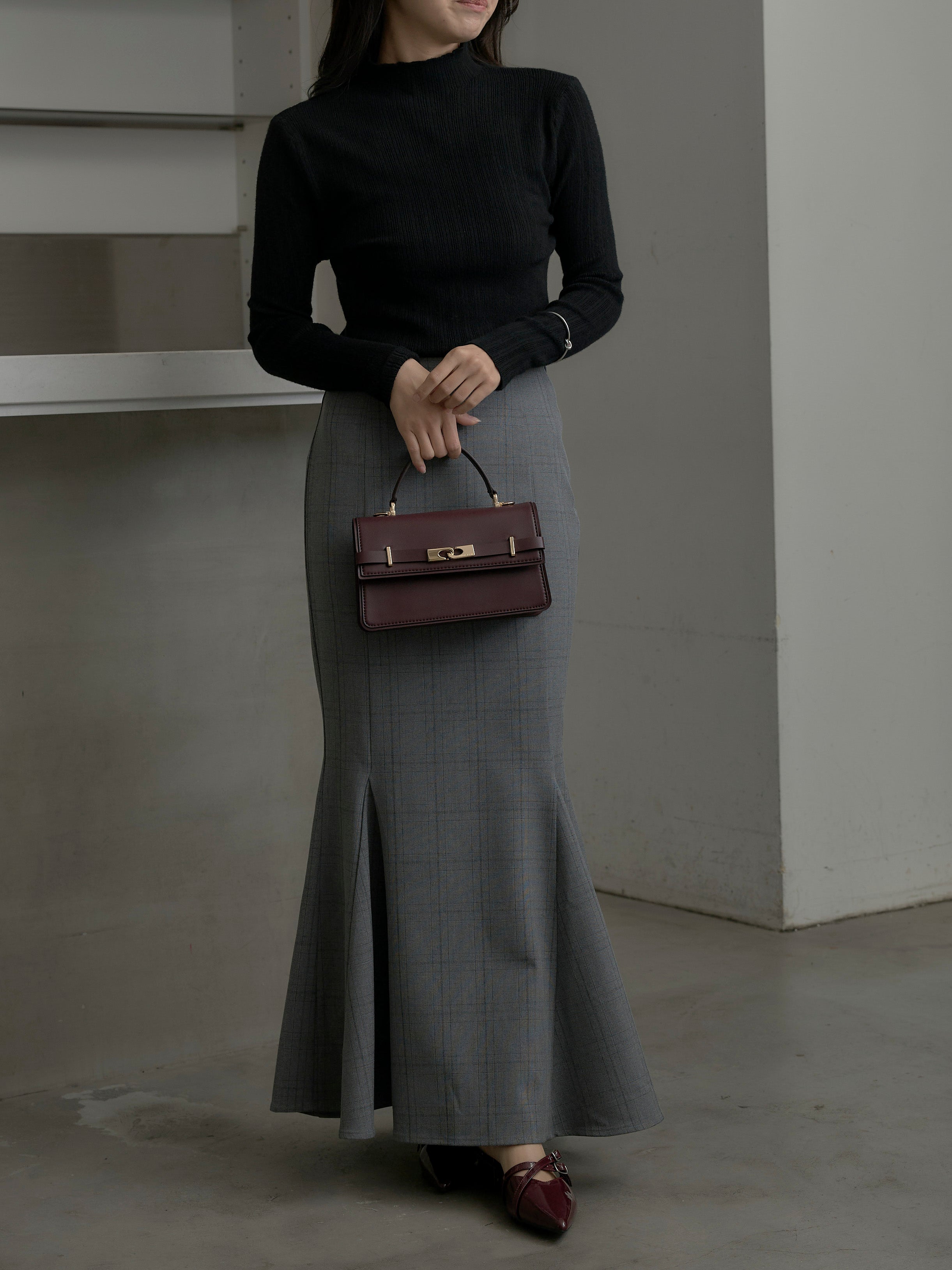 Essential】チェック柄マーメイドスカート – nairo