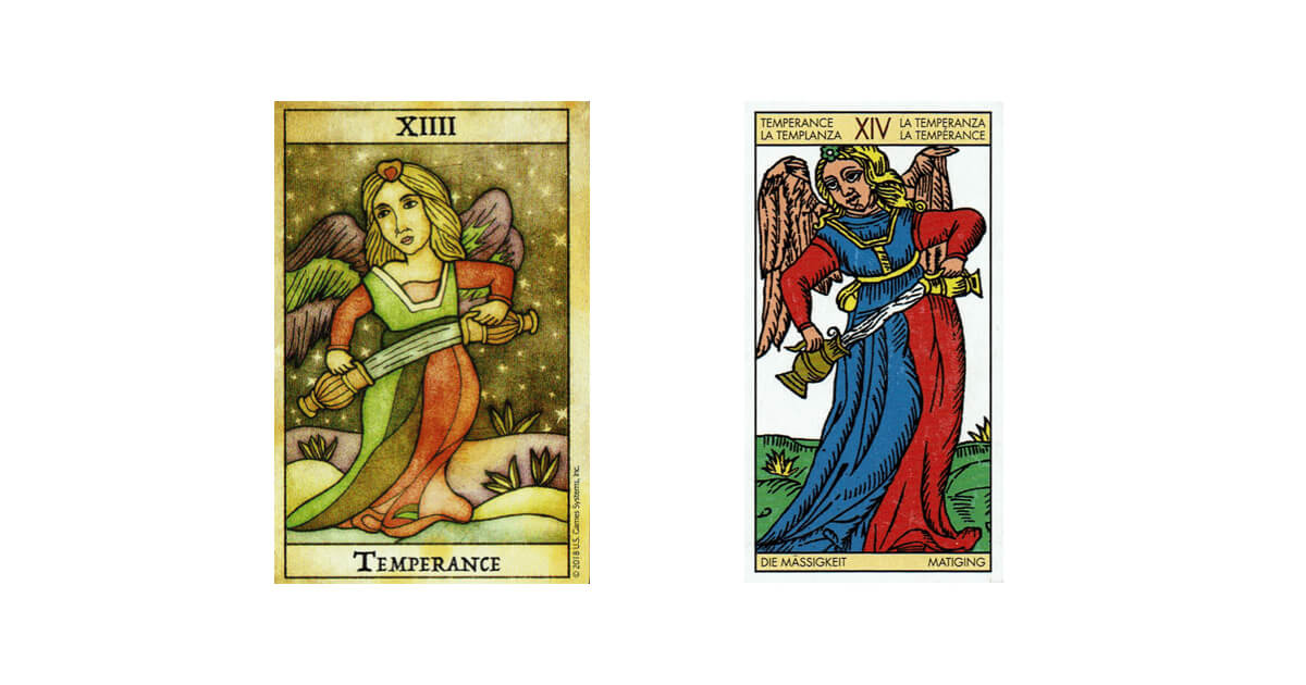 14節制・マルセイユタロット｜Pull Tarot – nekochacha*Tarot