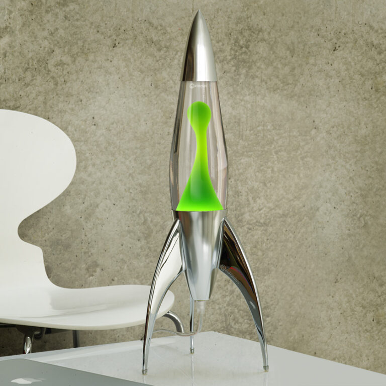 Telstar Silver Rocket Lava Lamp - Retro Rocket Lava Lamps