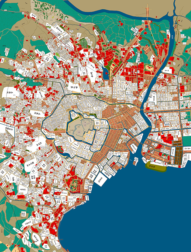 古地図で見る 江戸城下と尾張藩江戸屋敷 : Network2010.org