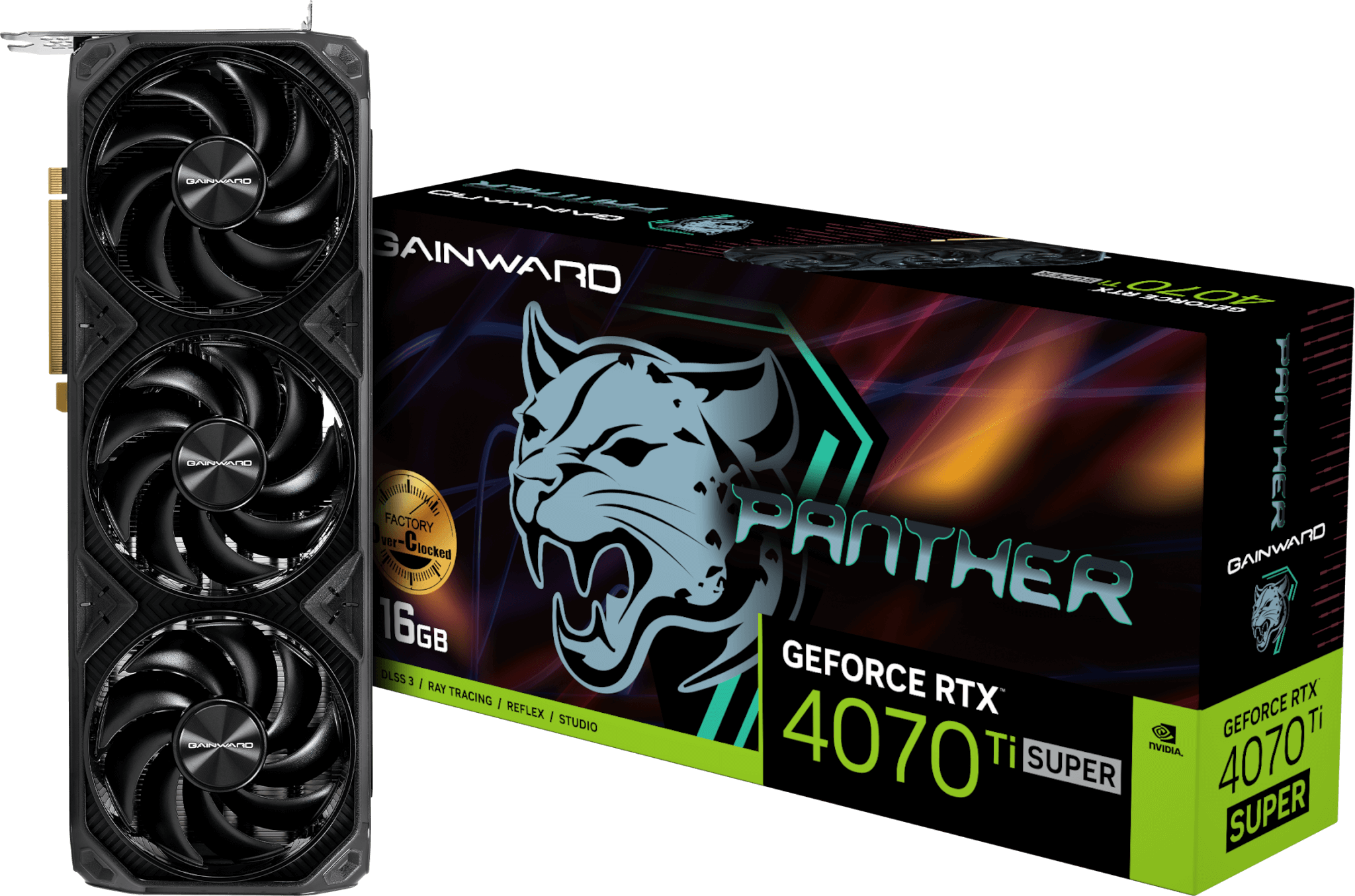 GAINWARD RTX 4070 Ti SUPER PANTHER OC 16GB GDDR6X 256bit 3-DP HDMI