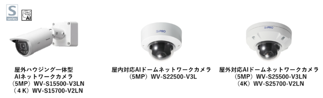 i-PRO Sシリーズネットワークカメラ13機種 取扱い開始 - AI