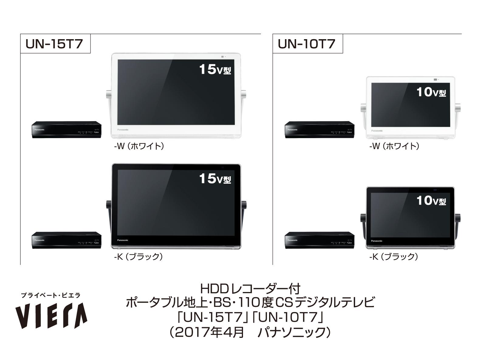 ポータブルテレビ「プライベート・ビエラ」 TD7、T7シリーズ、E7を発売