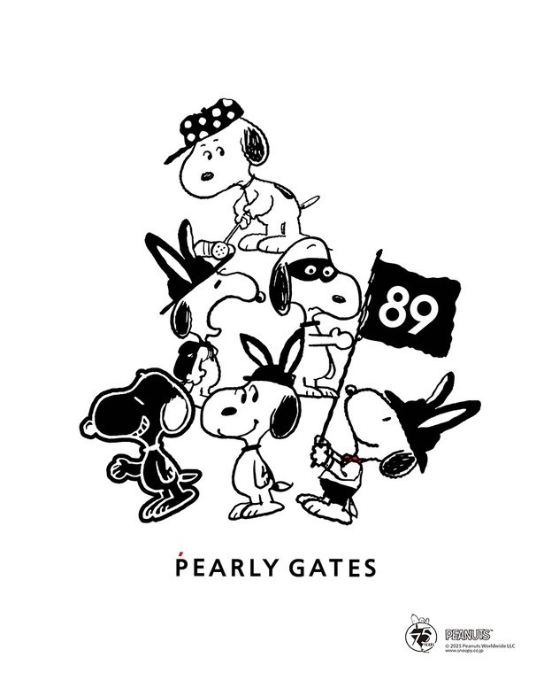 ゴルフを楽しむスヌーピーデザインがかわいい！「パーリーゲイツ」から