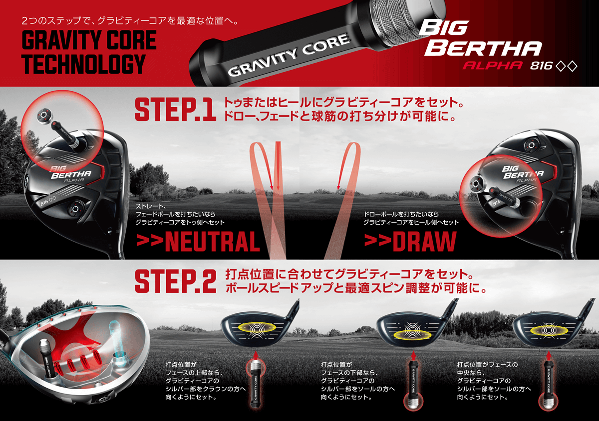 BIG BERTHA ALPHA 816◇◇ ドライバー 製品情報(メンズ