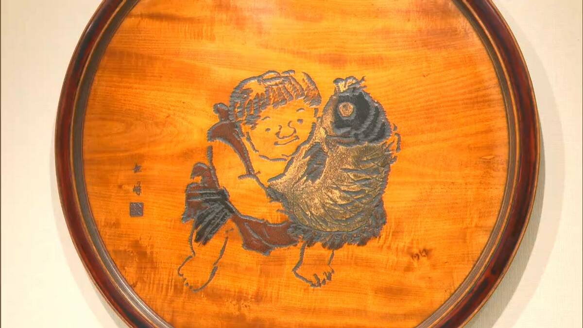 岡山県の特産品「烏城彫」誕生から100年 歩み振り返る記念展 天満屋