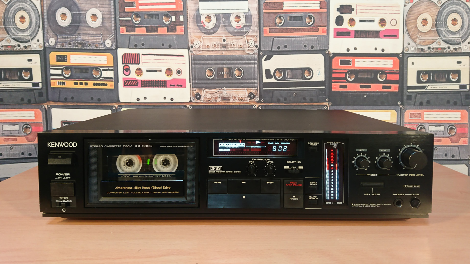 KENWOOD KX-880G 実機の写真で外観・内部構造を紹介 | スーパーカセッ