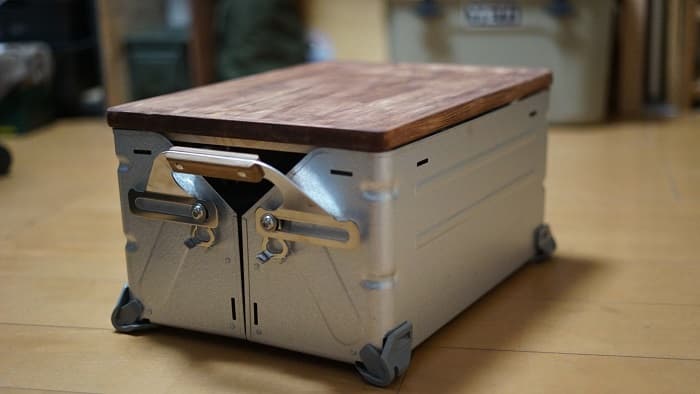 シェルフコンテナ天板を格安で自作DIY！【Snow Peak シェルコン25