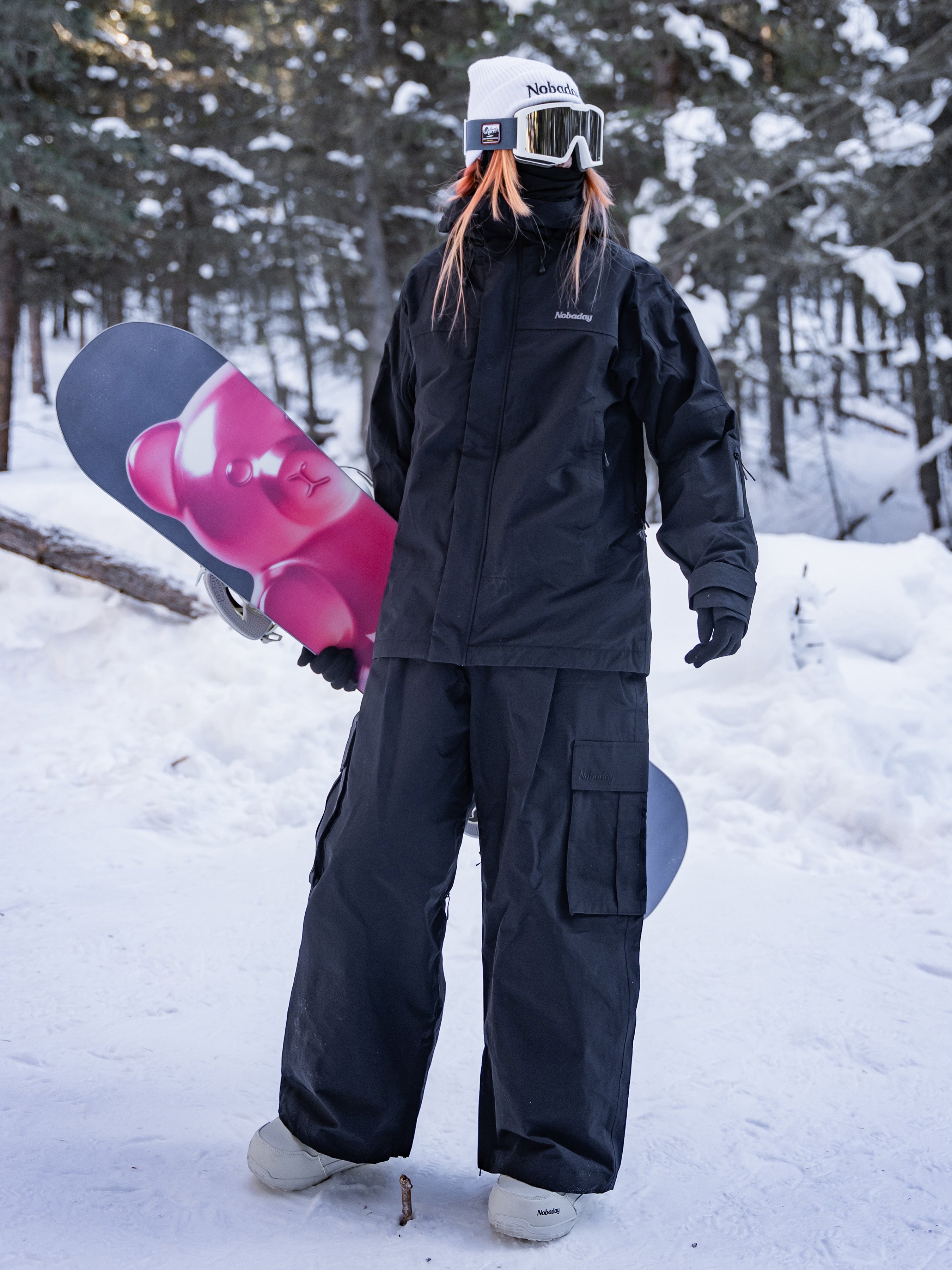 NOBADAY スノーボードウェア フード付き ウォータープルーフ Nobaday