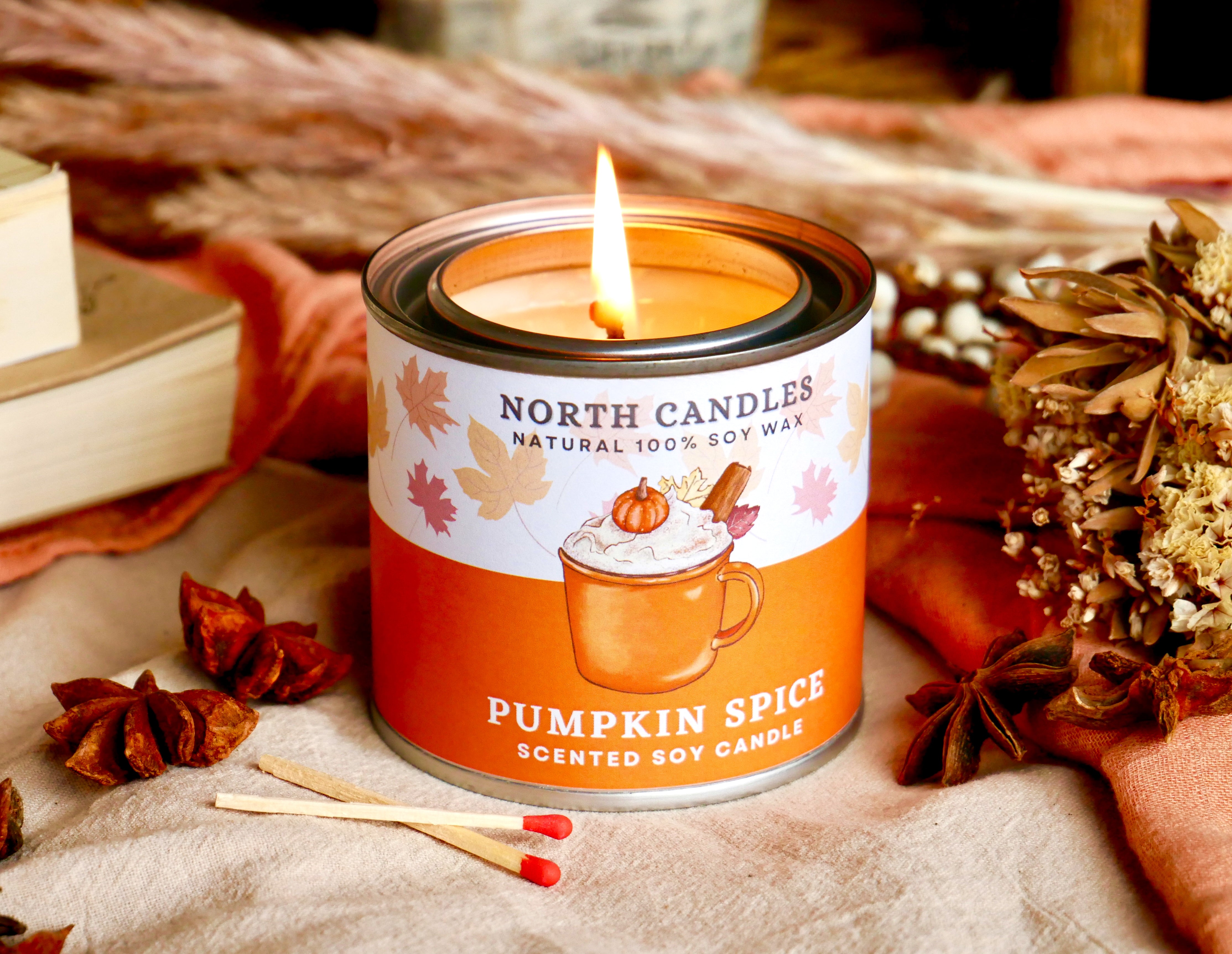 パンプキンスパイスソイキャンドル Pumpkin Spice Candle Japan North