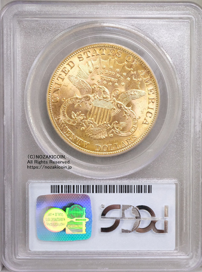 アメリカ 20ドル金貨 リバティヘッド 1903年 PCGS MS63 – 野崎コイン