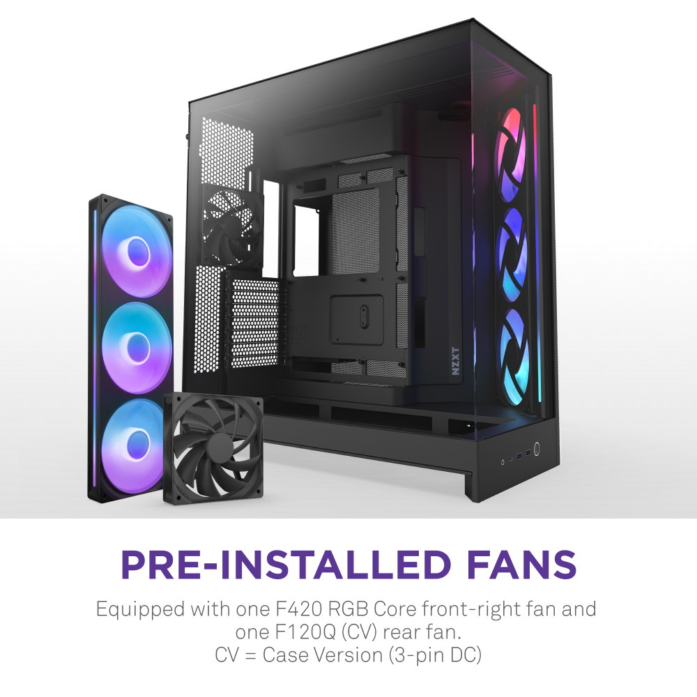 NZXT | H9 フロー RGB | デュアルチャンバー ミッドタワー ATX ケース