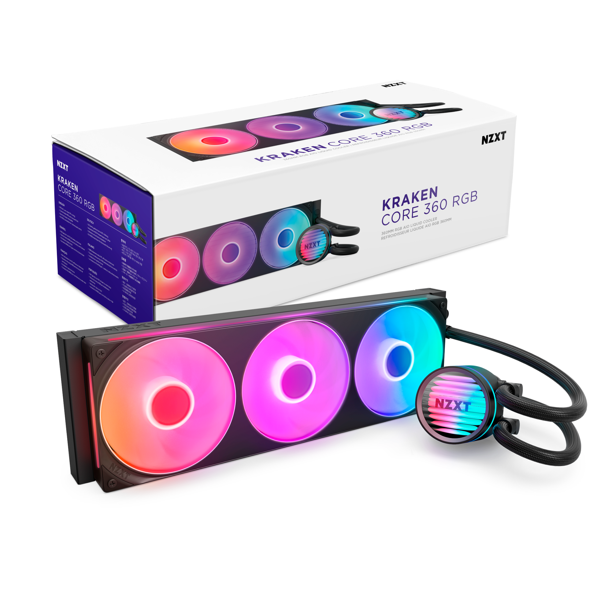 NZXT | Kraken Core 360 RGB | 360mm AIO Liquid Cooler