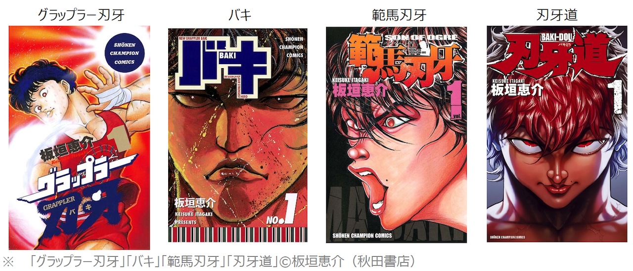 グラップラー刃牙」「バキ」「範馬刃牙」「刃牙道」が無料で読めるGW