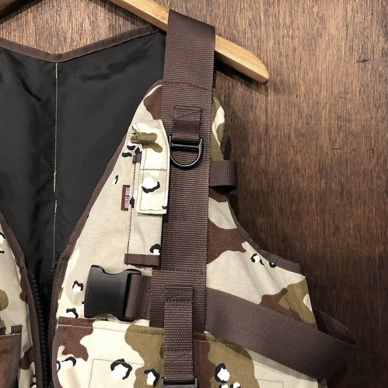 Anglers House Life Floating Vest Jacket Sand Camo Deadstock