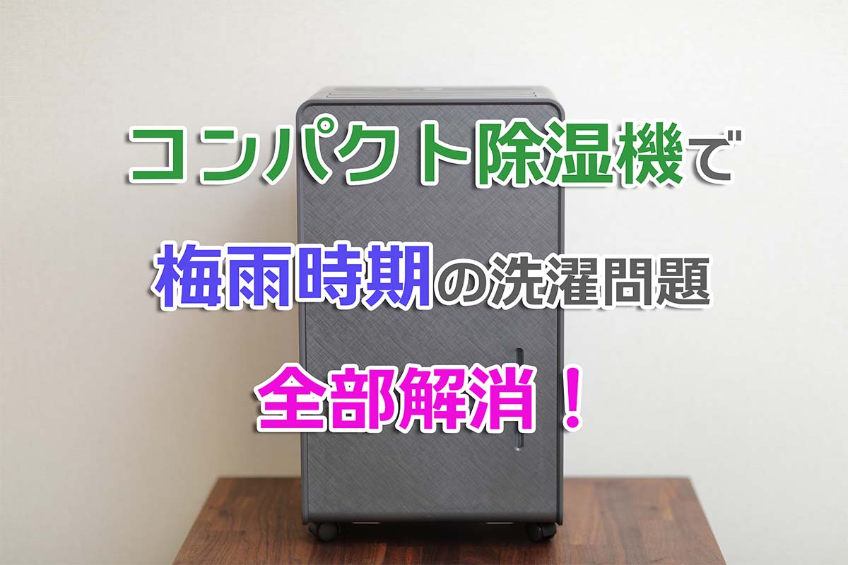 山善のコンパクト除湿機を買ったら洗濯物問題が解消された | わしの