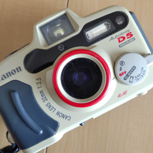 蔵出し銀塩カメラ⑯】Canon Autoboy D5 ｜ ひたちなかで車検・車修理