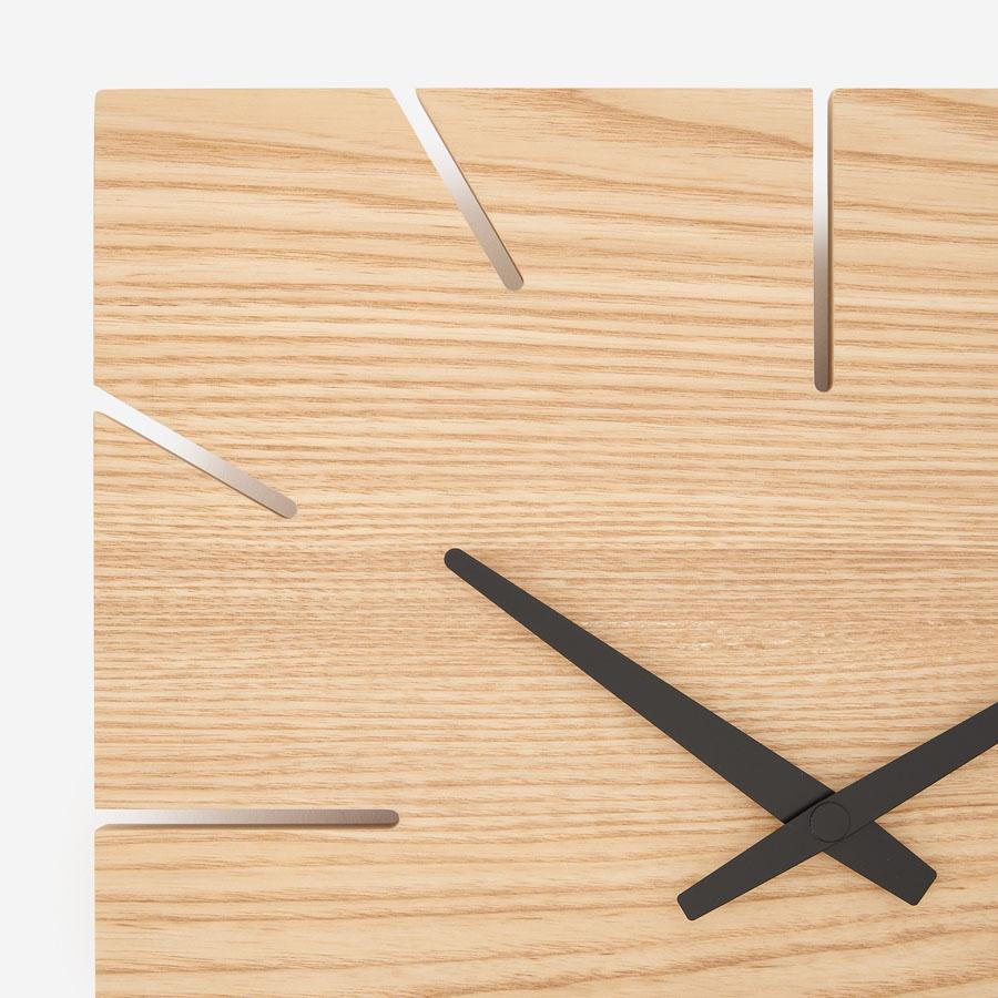 MEETS ウォールクロック SQUARE アッシュ｜【公式】ACTUS online｜家具