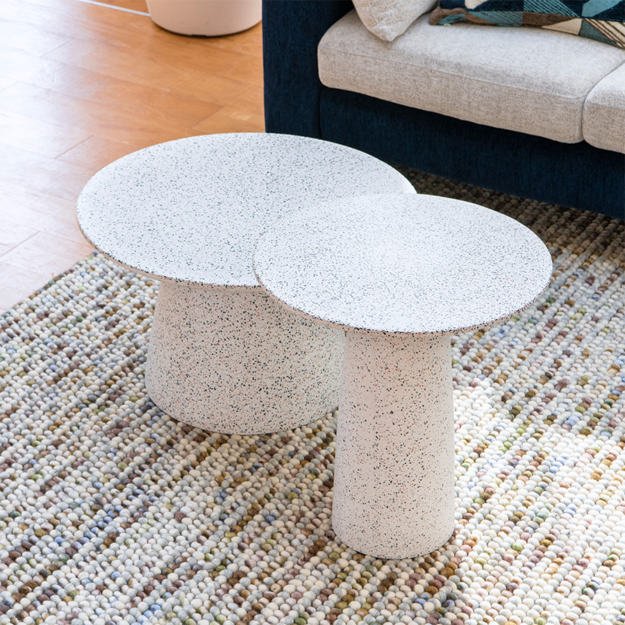 モーダエンカーサ□FUNGI60 コーヒーテーブル テラゾー シンプル