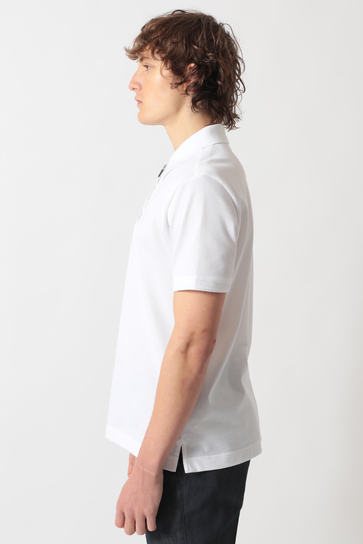 フロントジップ ハウスチェックパイピング ポロシャツ｜DAKS（ダックス