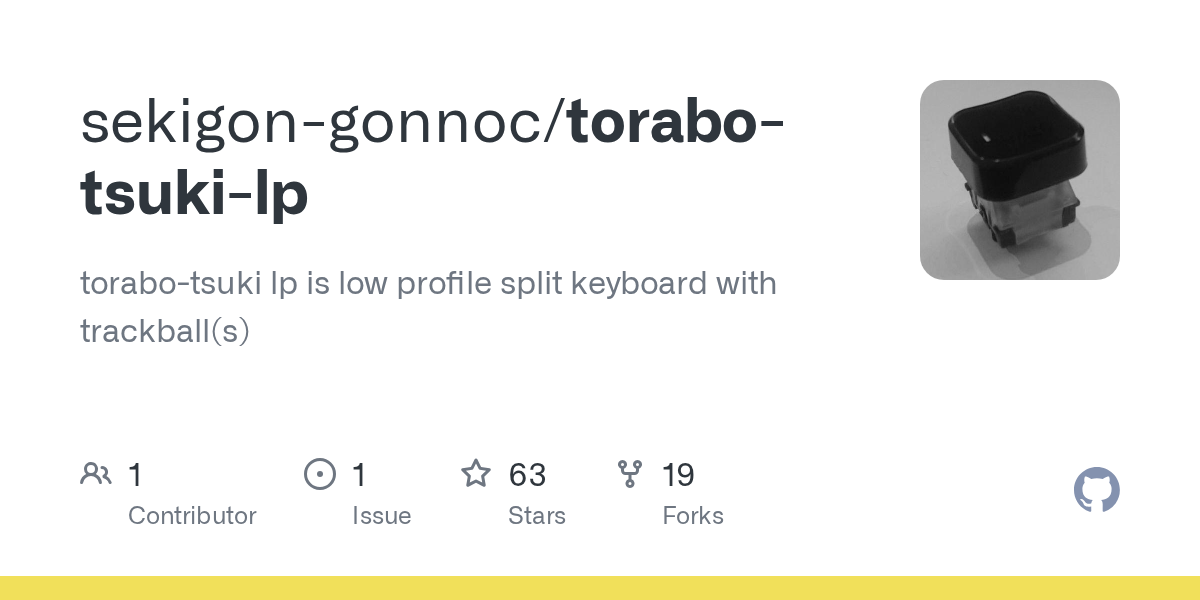 GitHub - sekigon-gonnoc/torabo-tsuki-lp: torabo-tsuki lp is low