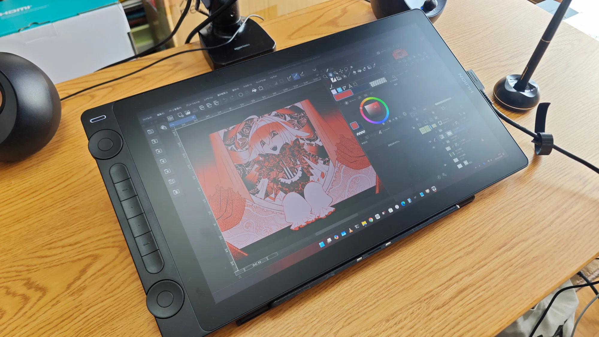 HUION Kamvas 16 (Gen 3) レビュー：16,384段階の筆圧感知に対応！丁度
