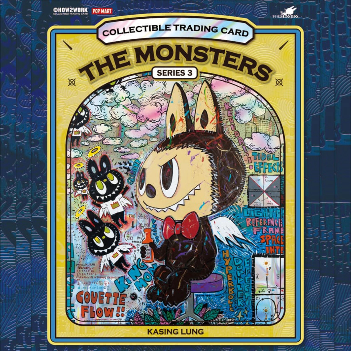 How2work The Monsters Series 3 Labubu Collectible Chrome Booster