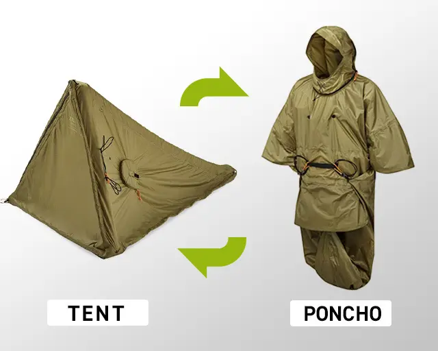 着るテント】ポンチョににもなる超軽量テント「Zelter Shelter」